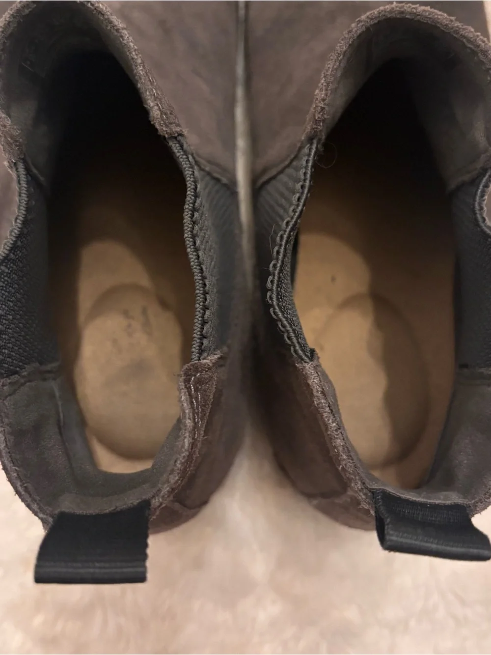 Clarks Men's Chelsea Boots in Gray Suede